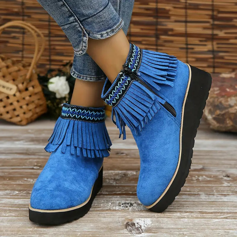 Alix | Square-toe platform boots
