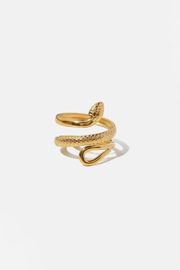 Dakota | Statement ring with sculpted snake