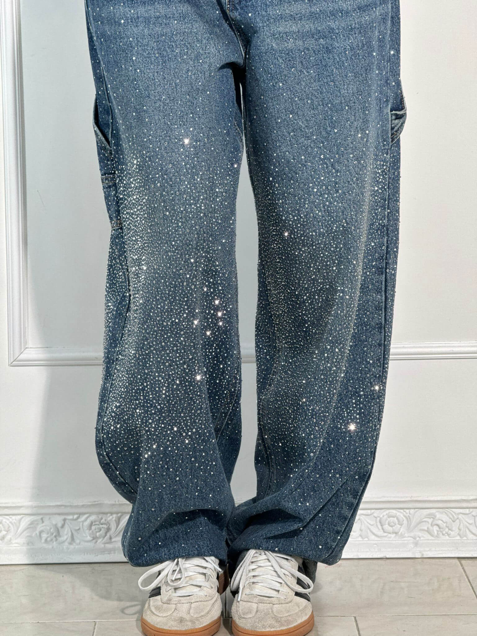 Rafaela | Balloon fit jeans with diamant details