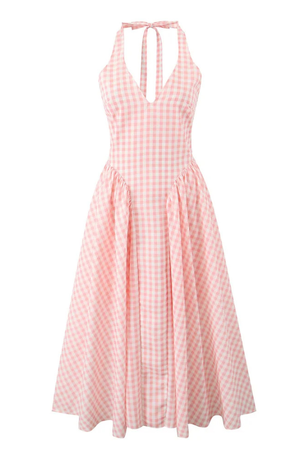Anastasia | Women’s plaid print midi dress