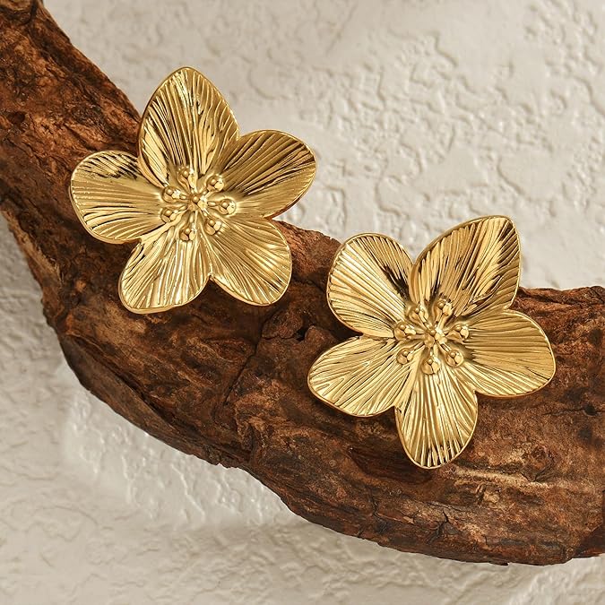 Heidi | A statement of elegance and charm flower earrings