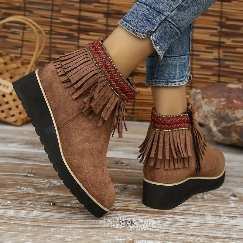 Alix | Square-toe platform boots
