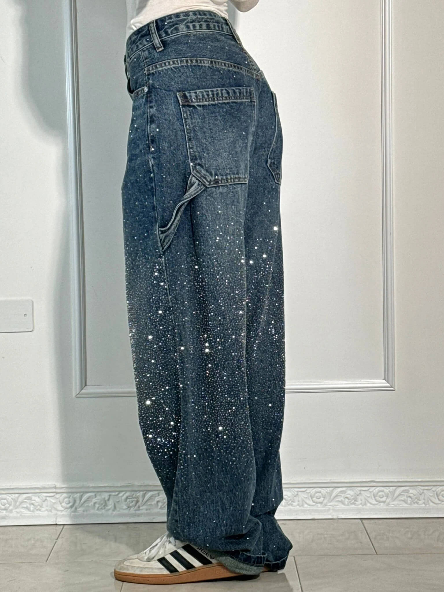 Rafaela | Balloon fit jeans with diamant details