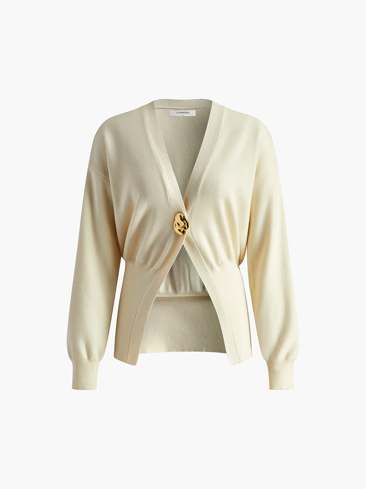 Avenna | Buttoned knit cardigan with ribbed structure