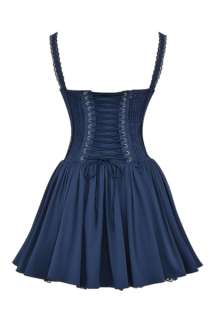 Rosella | Women’s sleeveless lace mini dress with sweetheart neckline
