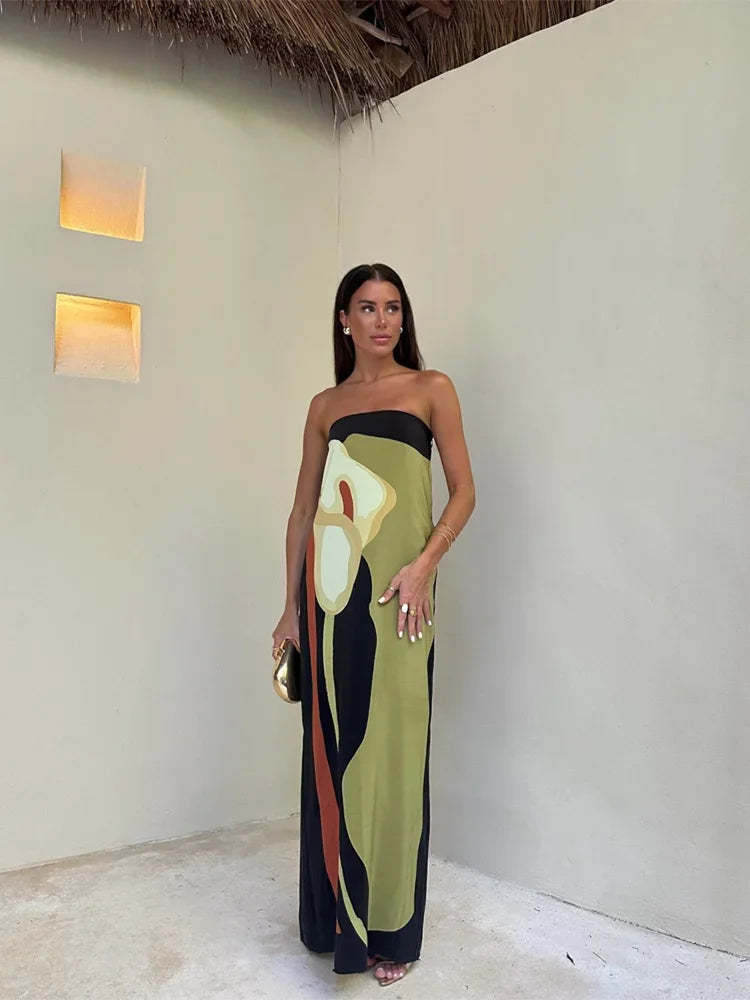 Acacia | Women’s strapless maxi dress