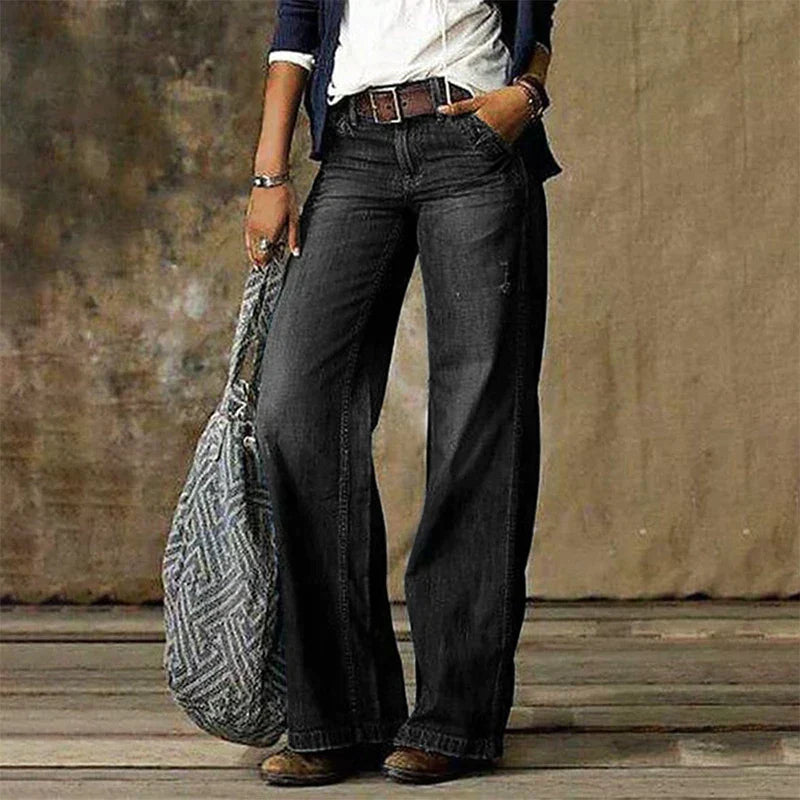 Evelyn | Retro wide-leg jeans