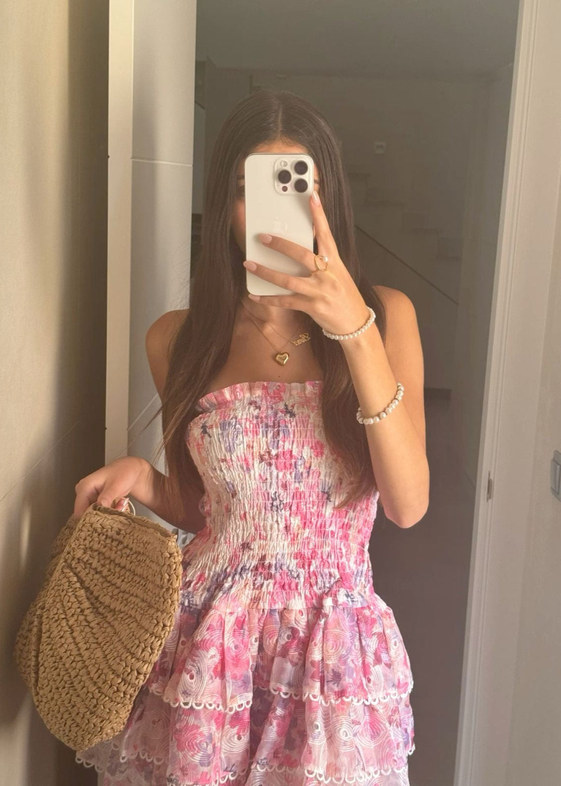 Precy | Women’s strapless floral dress