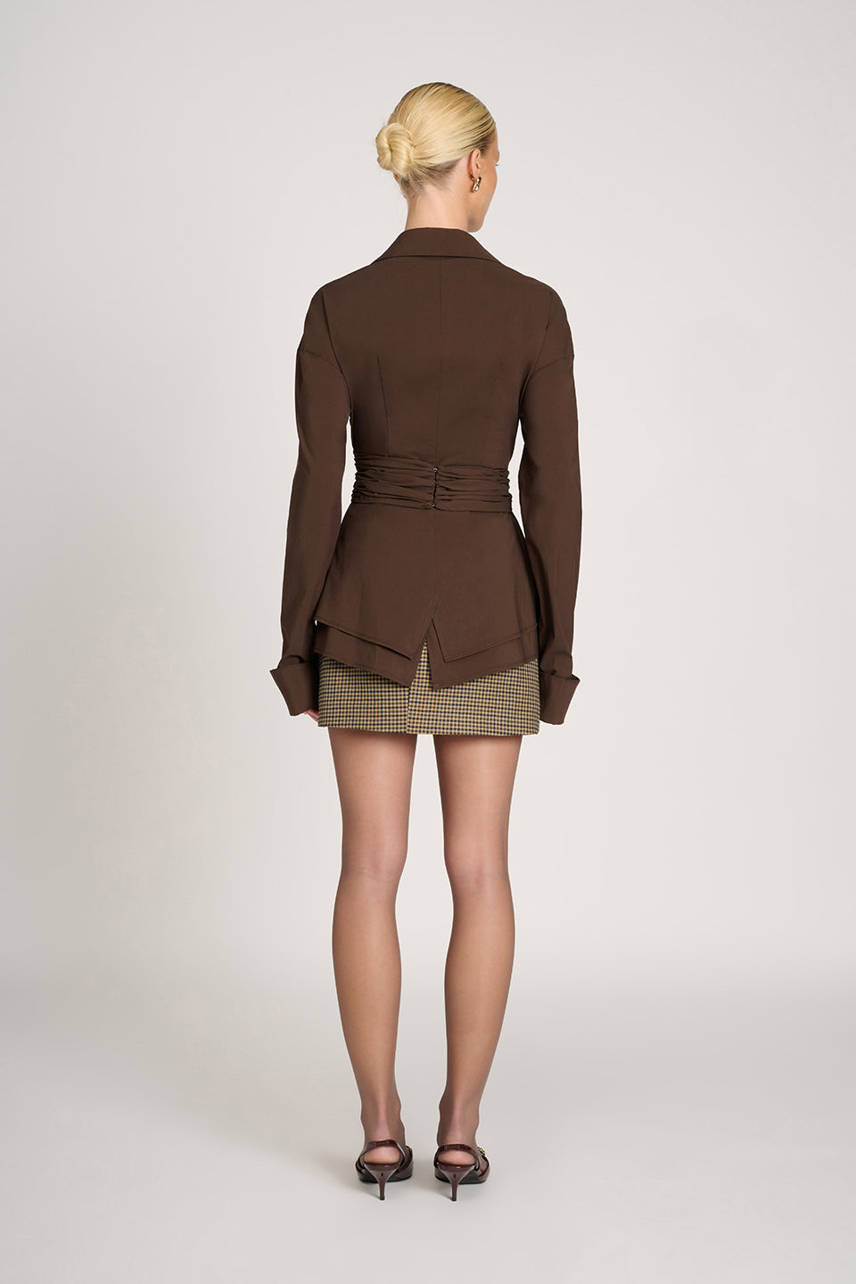 Junis | Long sleeve wrap waist polo shirt