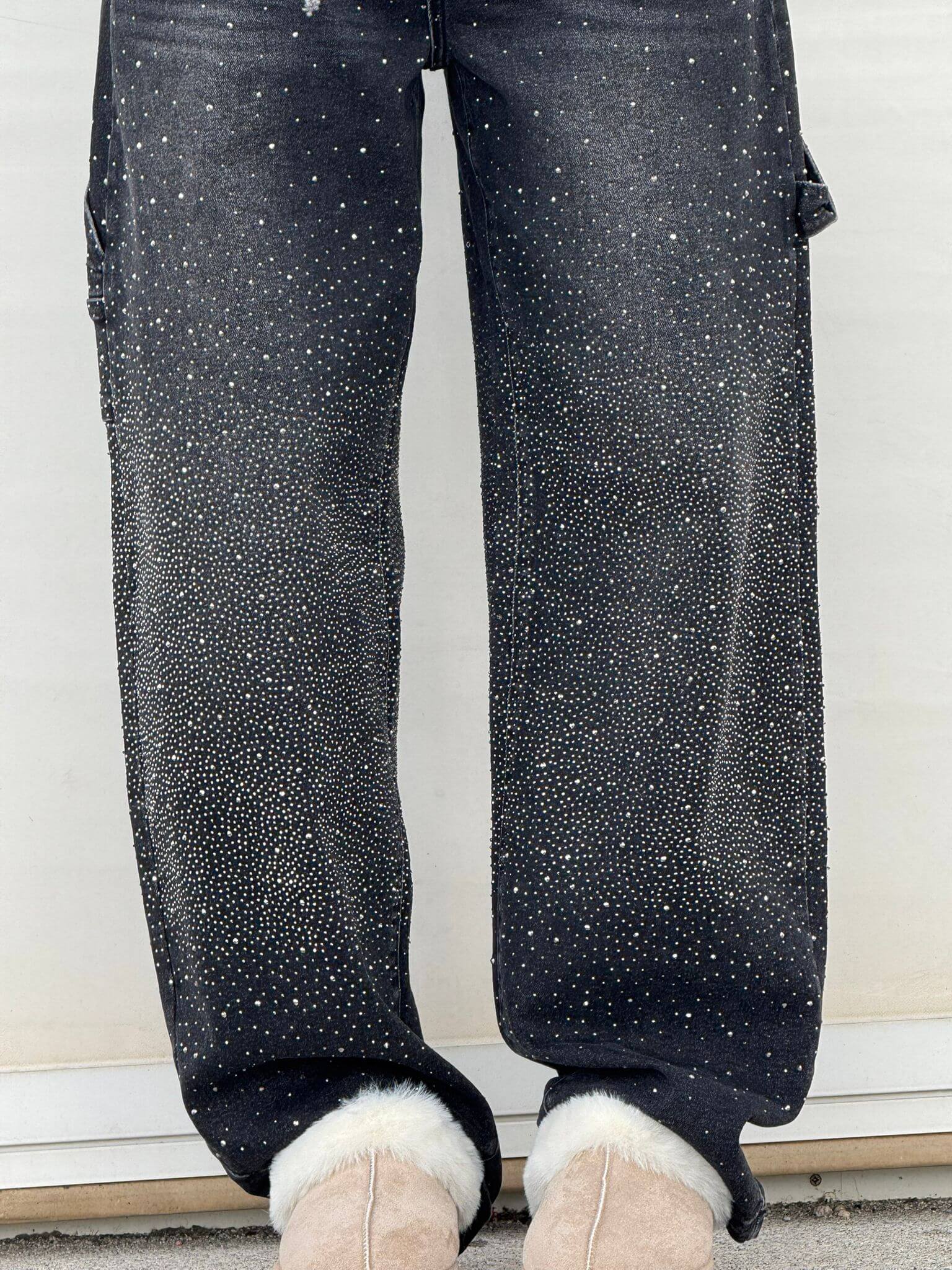 Rafaela | Balloon fit jeans with diamant details