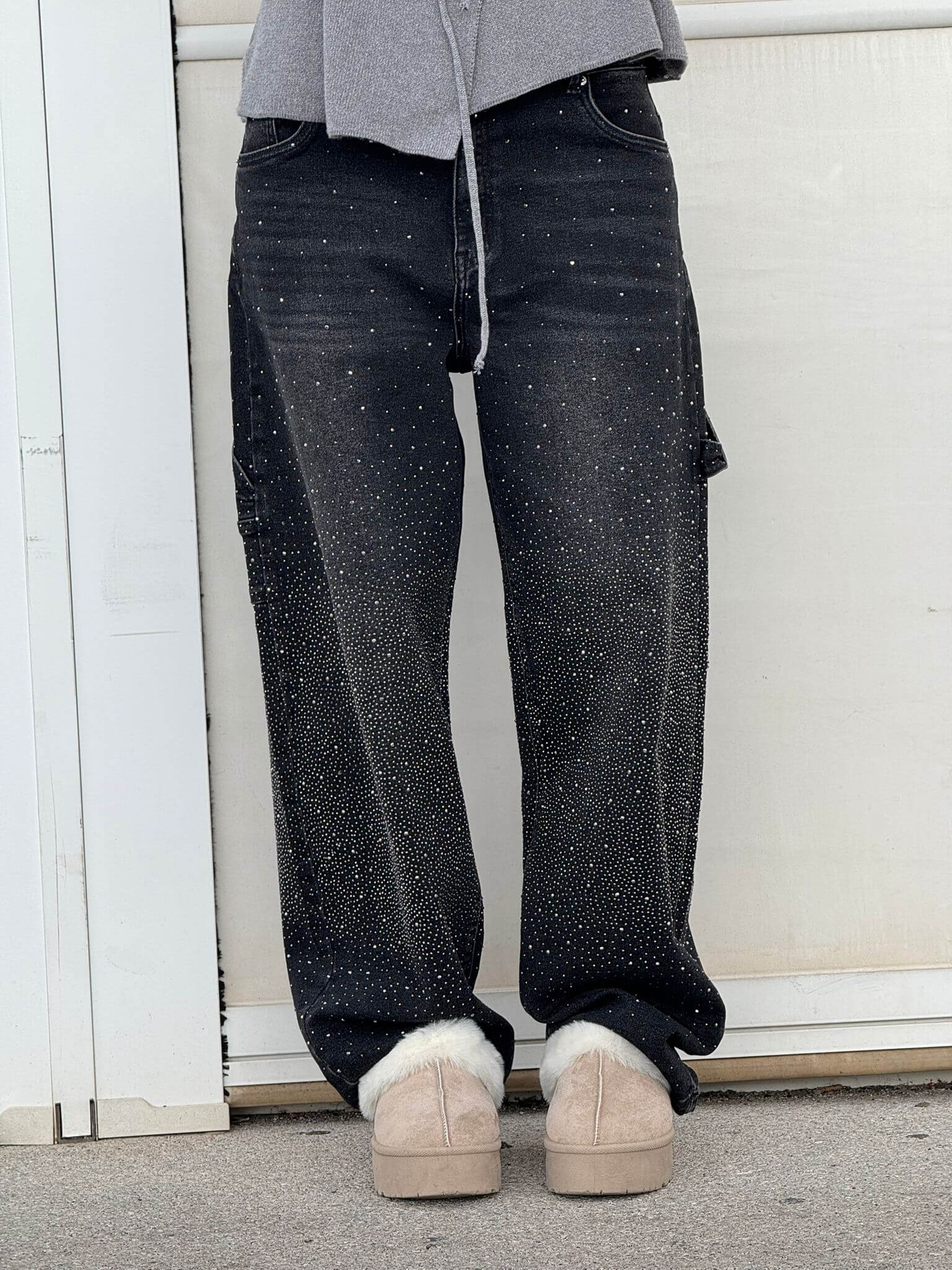 Rafaela | Balloon fit jeans with diamant details