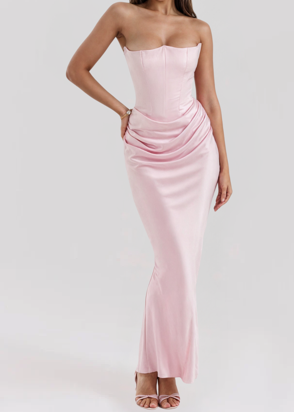 Vera | Strapless elegant maxi dress