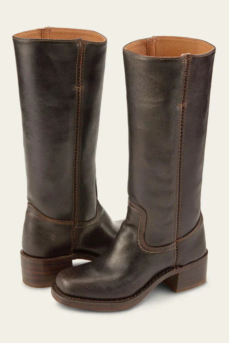 Vivienne | Women's tall boots with rounded toe and subtle lift