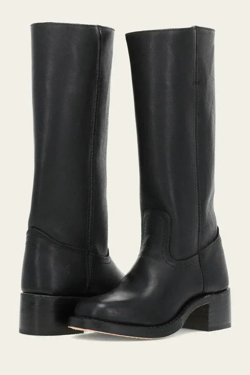 Vivienne | Women's tall boots with rounded toe and subtle lift