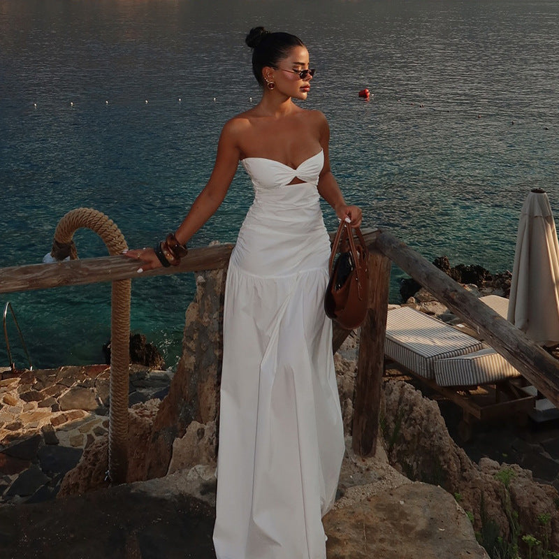 Mira | Women’s hollowed off-shoulder maxi dress