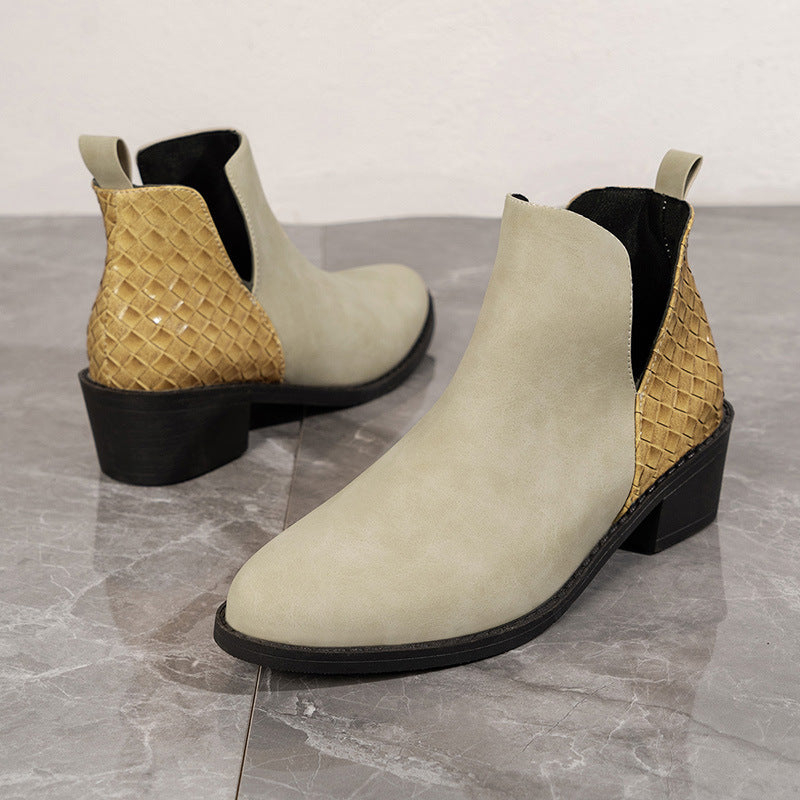 Leslie | Women’s ankle boots with block heel, side zipper and sleek silhouette
