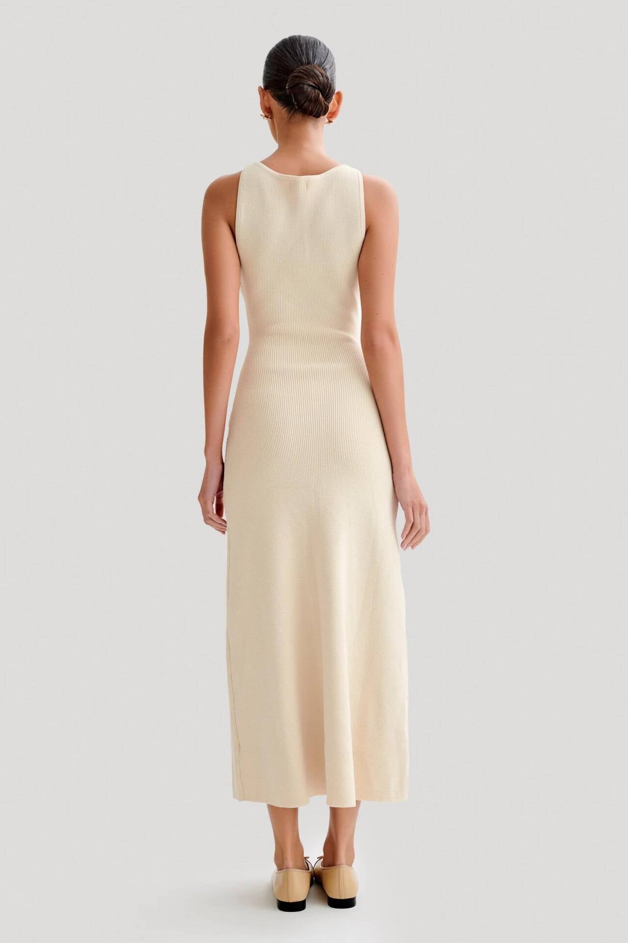 Avril | Women’s sleeveless knit maxi dress