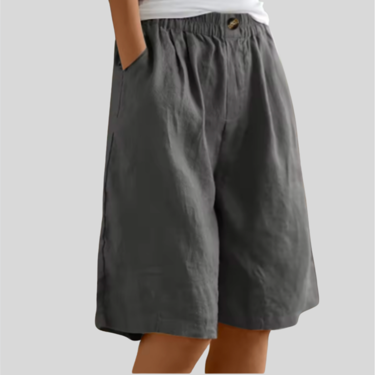 Alia | Wide-leg shorts with stretch waistband