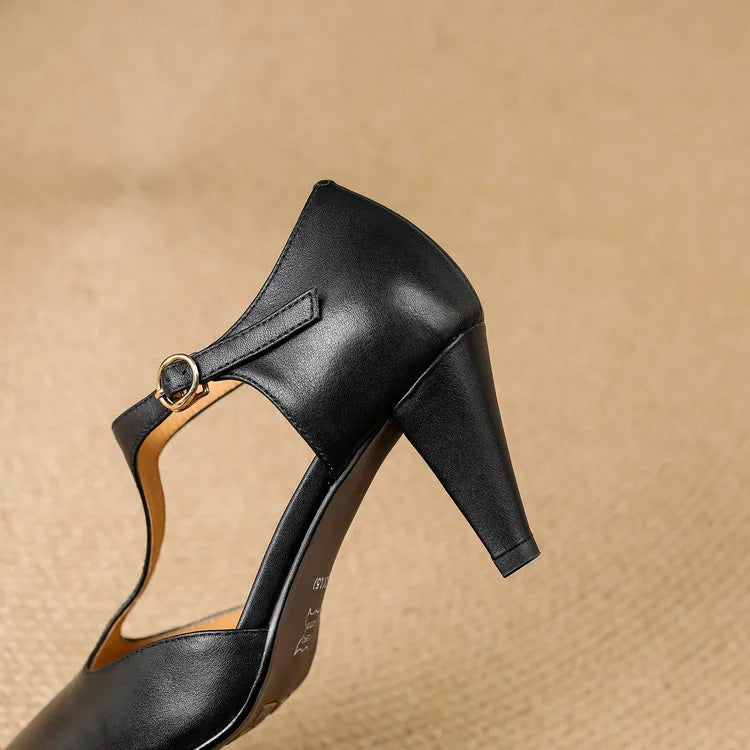 Triana | Genuine pointed leather heels