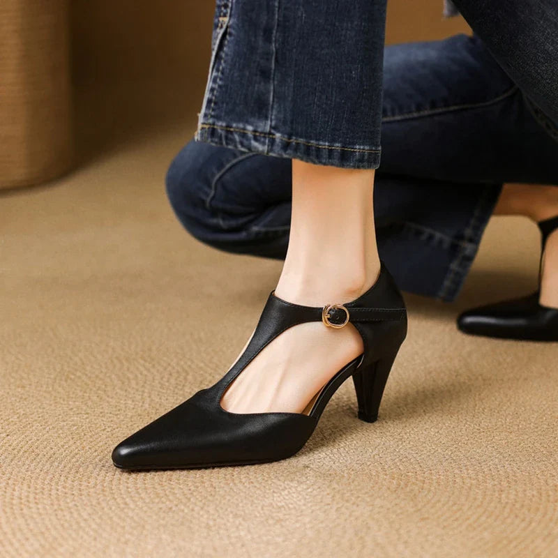 Triana | Genuine pointed leather heels