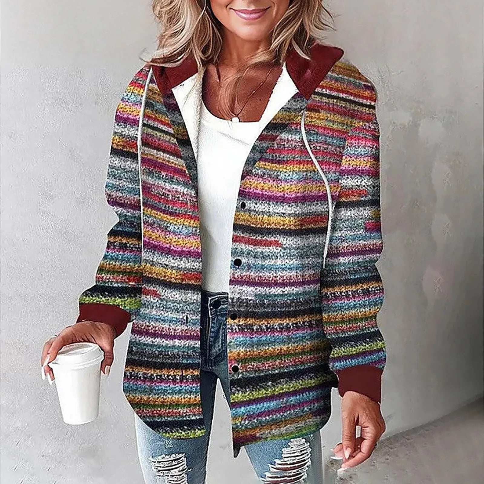 Eliza | Stylish jacket with attached hood