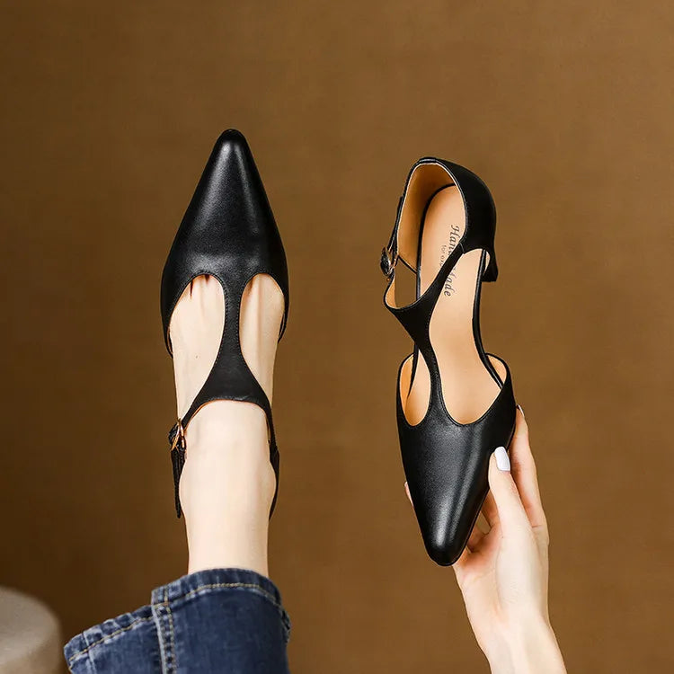 Triana | Genuine pointed leather heels
