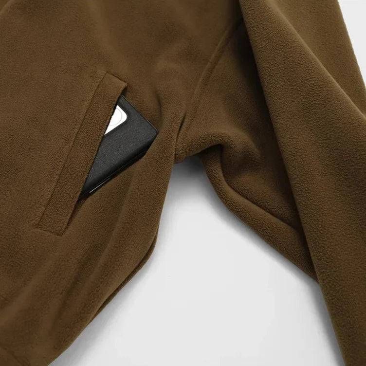 Belan | Women’s fleece jacket with stand collar and full-zip closure