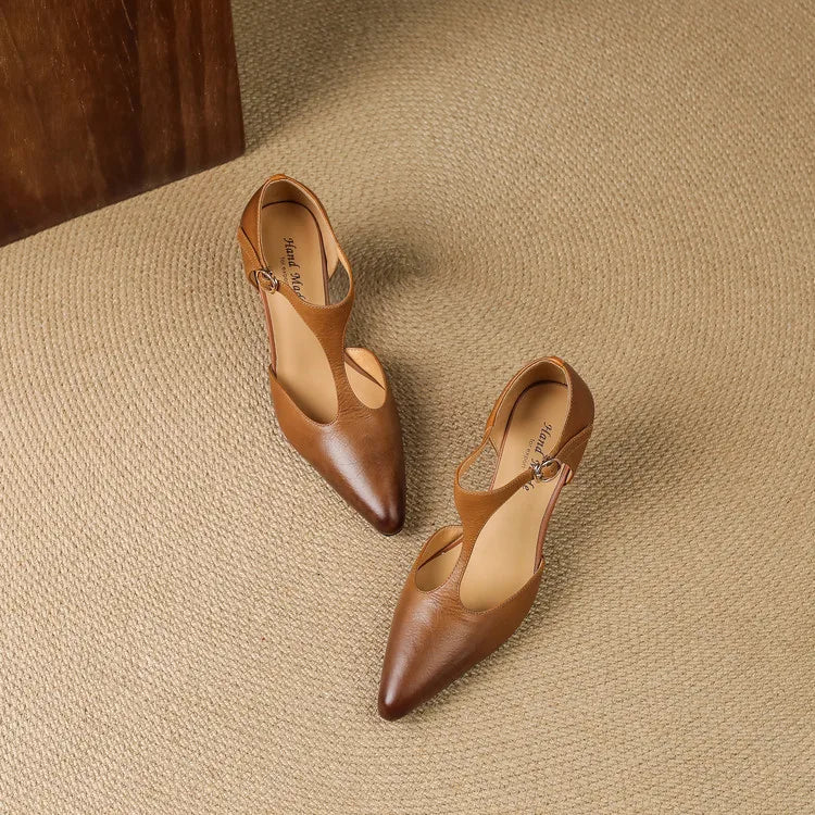 Triana | Genuine pointed leather heels