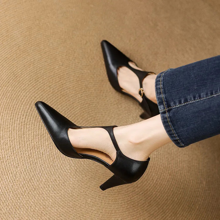 Triana | Genuine pointed leather heels