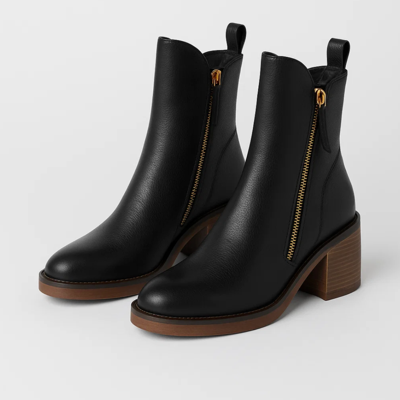Sarina | Ankle boots with side zip and block heel