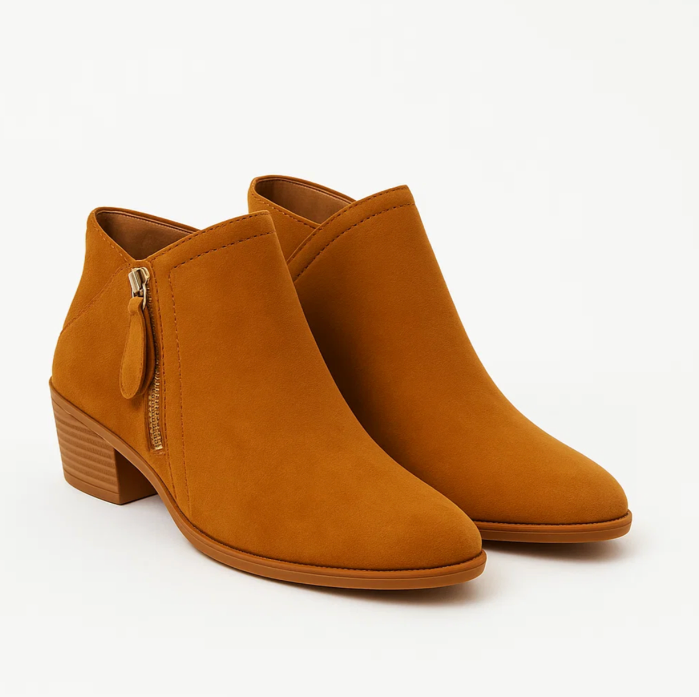 Kaia | Women’s ankle boots with dual zips and low block heel