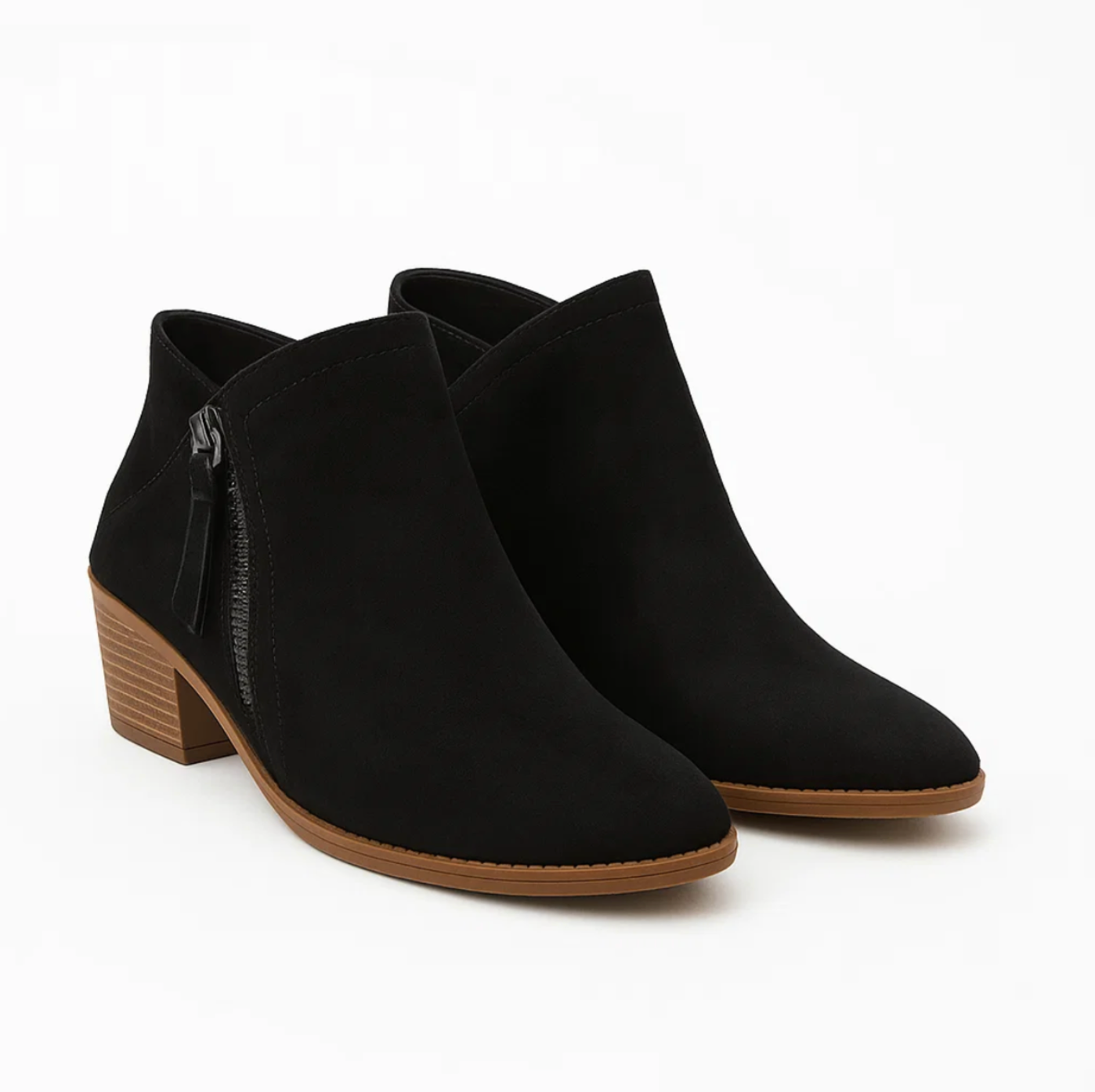 Kaia | Women’s ankle boots with dual zips and low block heel