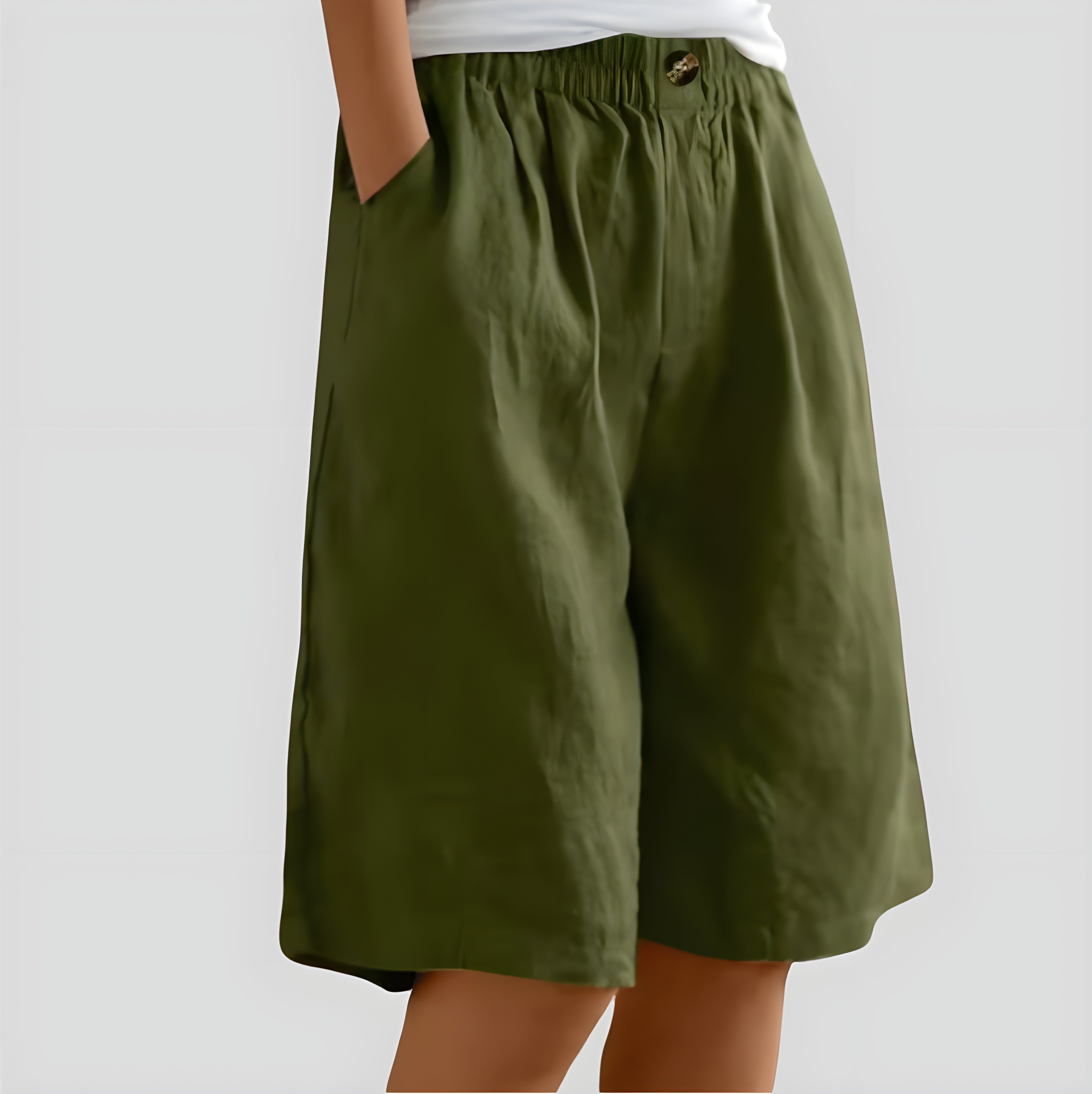 Alia | Wide-leg shorts with stretch waistband