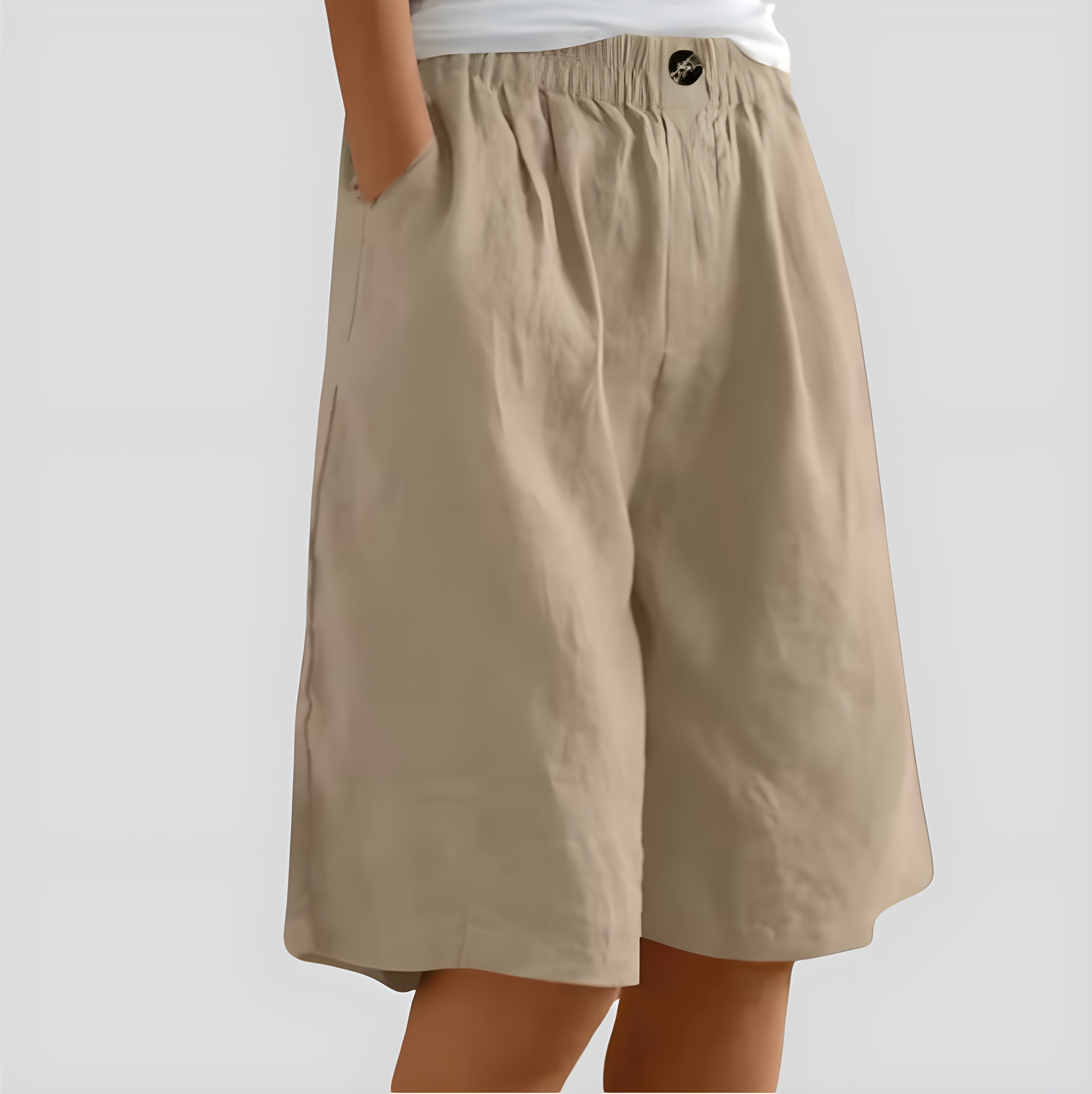 Alia | Wide-leg shorts with stretch waistband