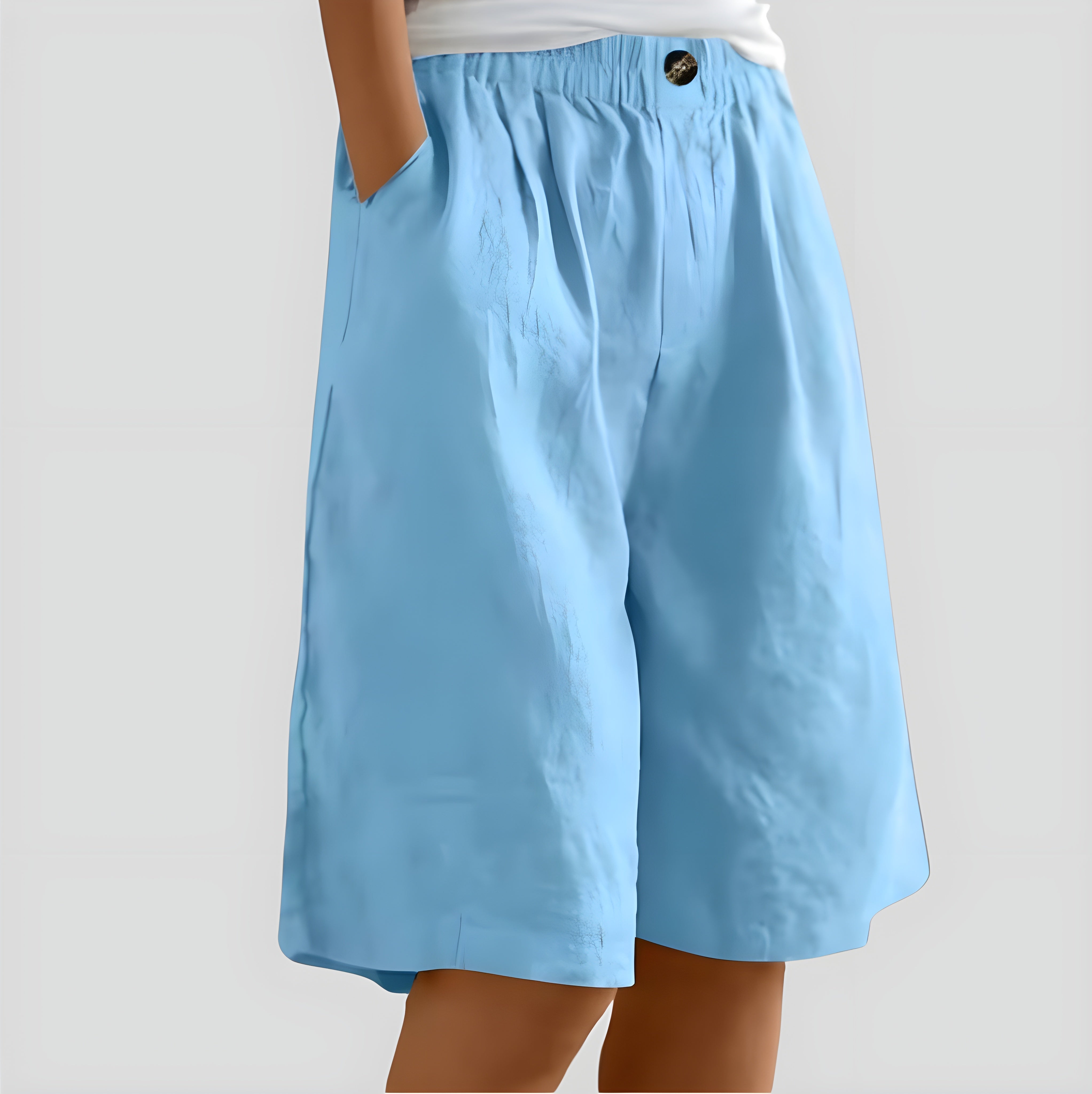 Alia | Wide-leg shorts with stretch waistband
