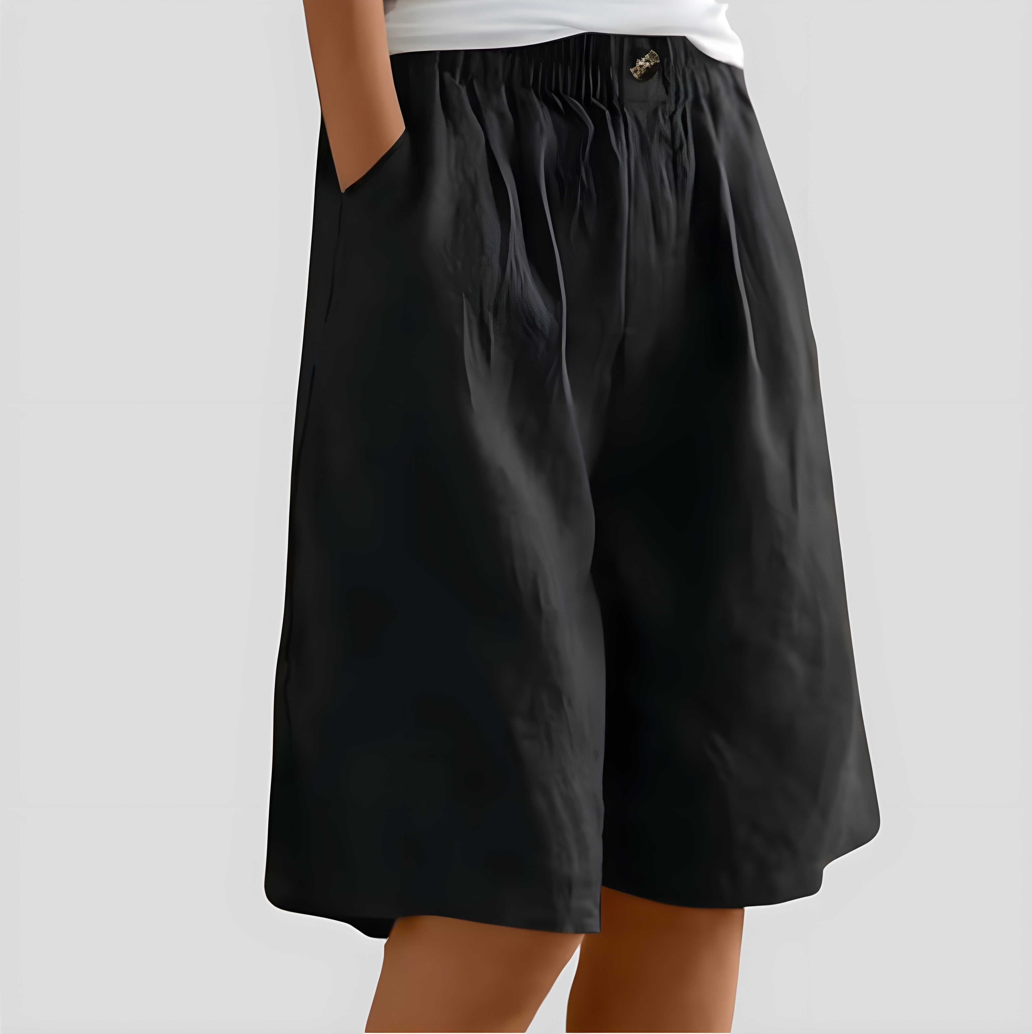 Alia | Wide-leg shorts with stretch waistband