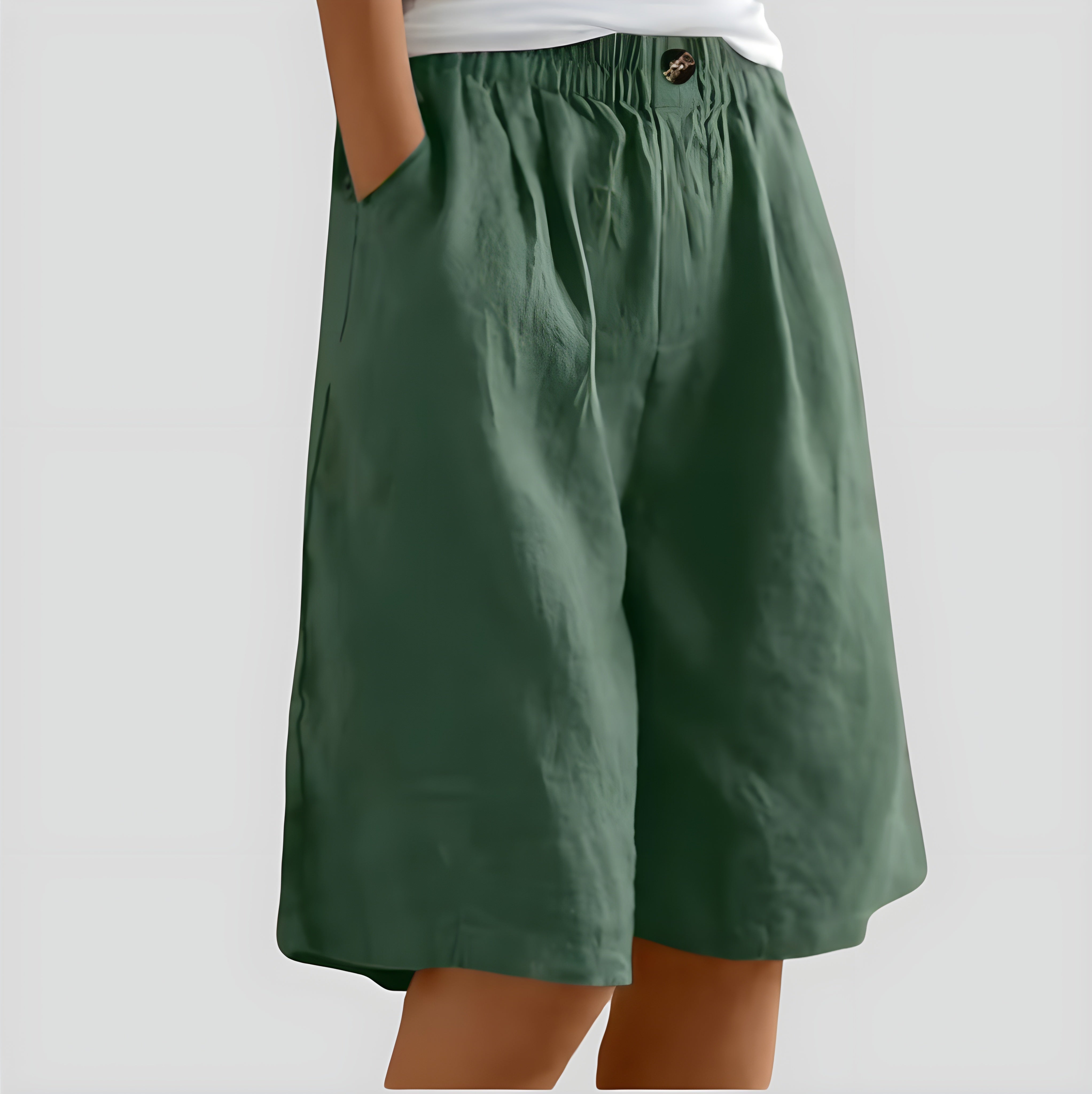 Alia | Wide-leg shorts with stretch waistband