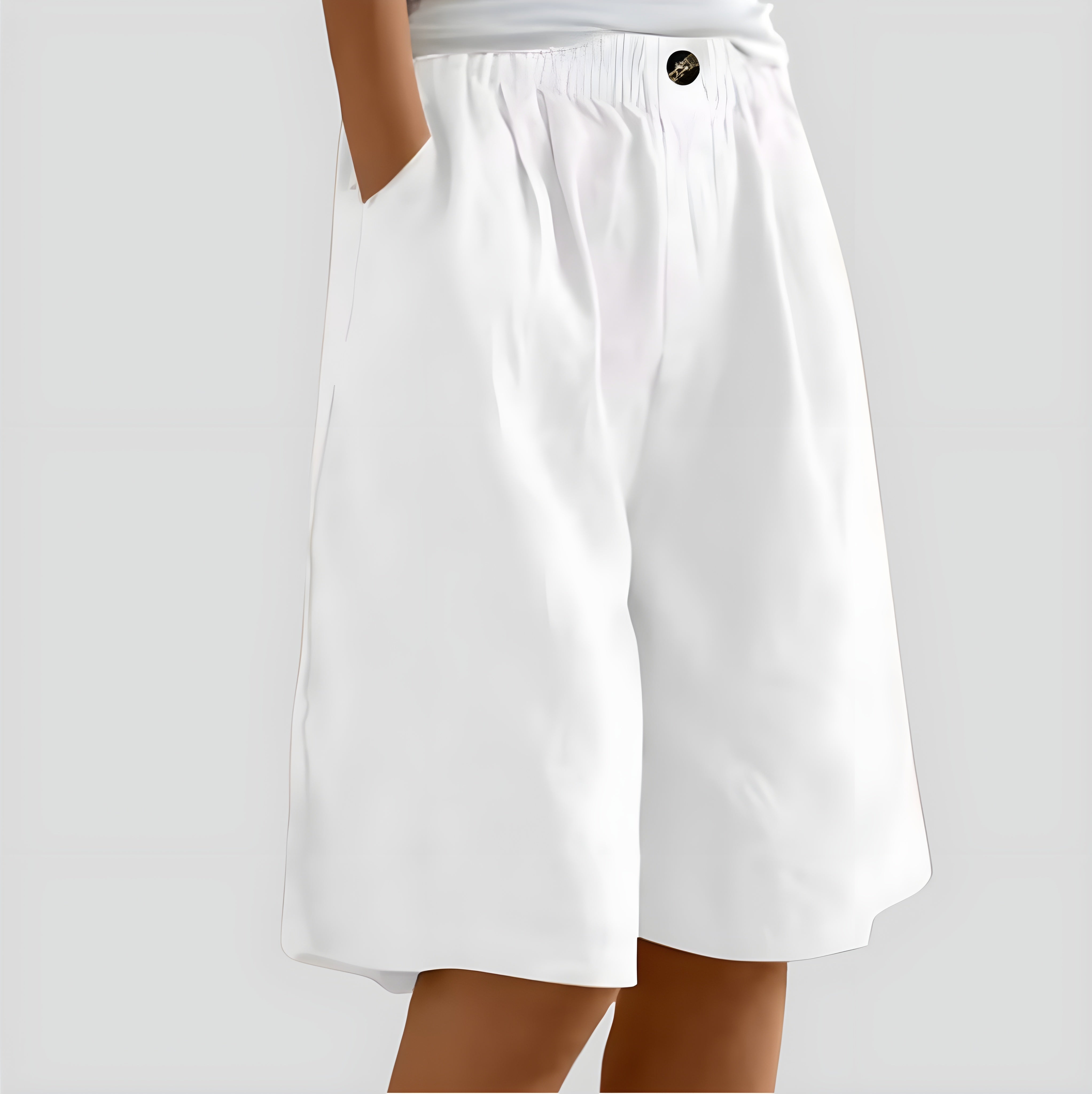 Alia | Wide-leg shorts with stretch waistband