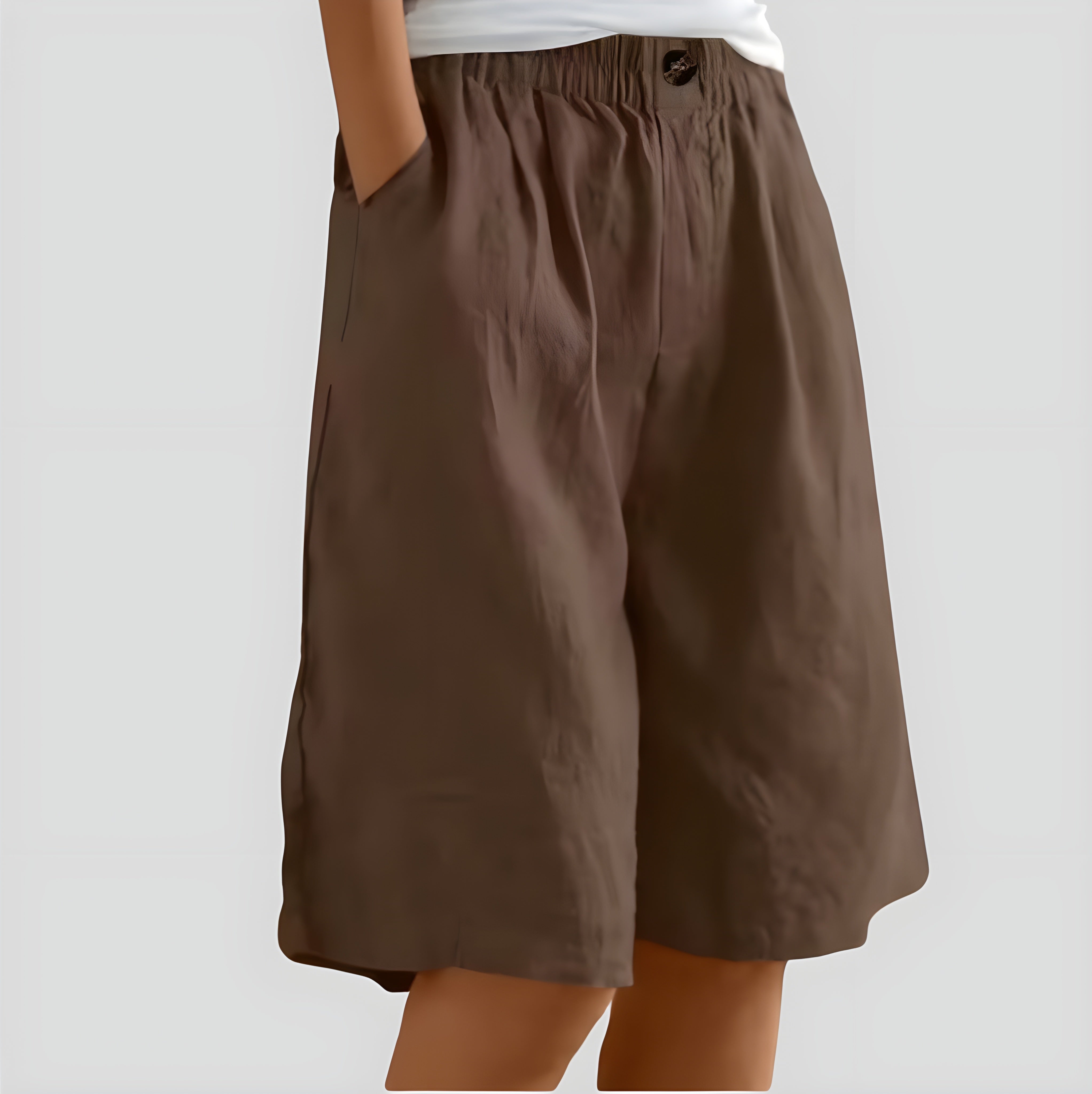 Alia | Wide-leg shorts with stretch waistband