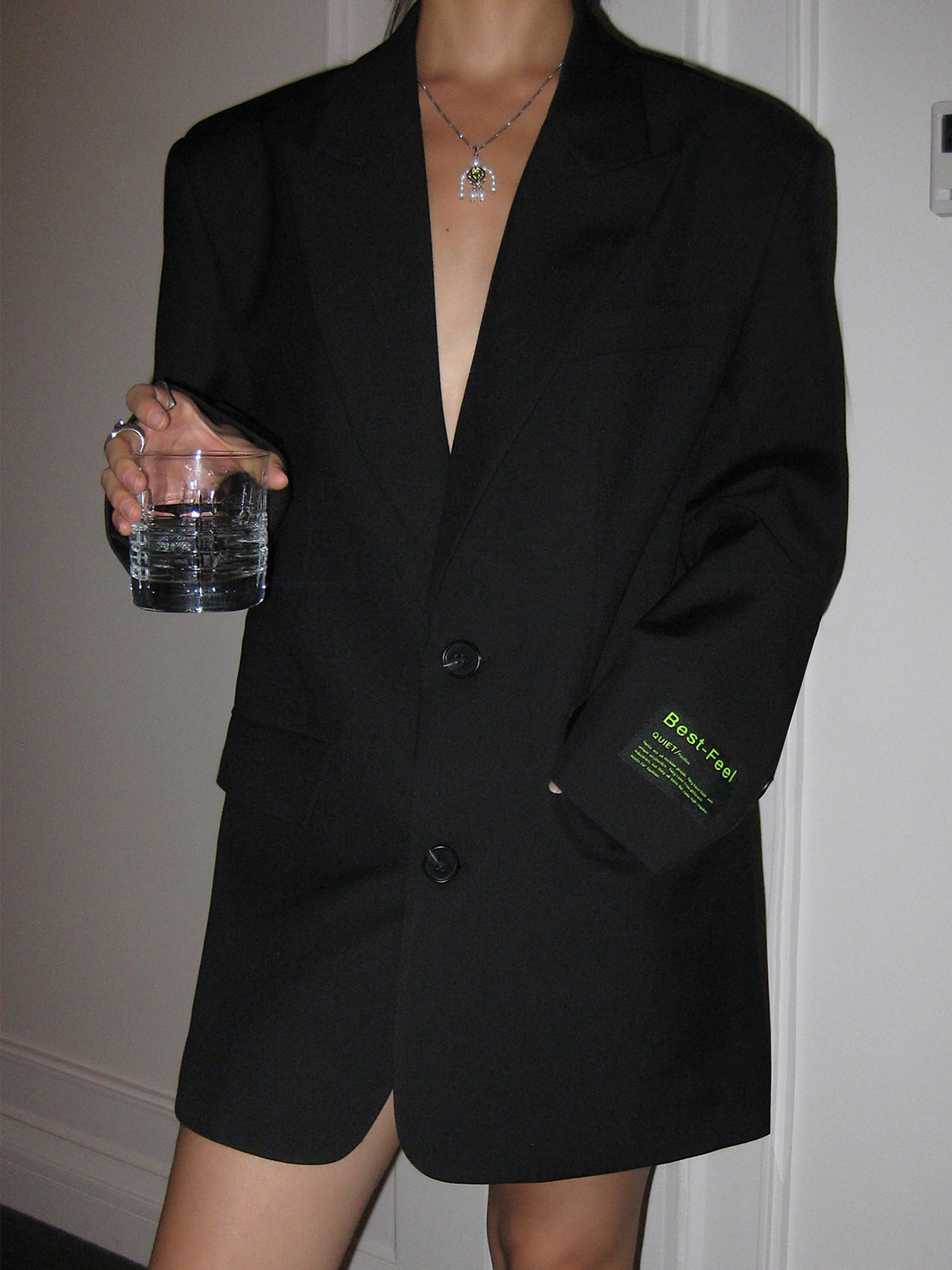 Jenna | Oversized blazer coat with notched lapel and buttons