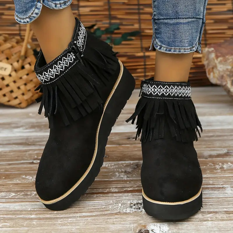 Alix | Square-toe platform boots