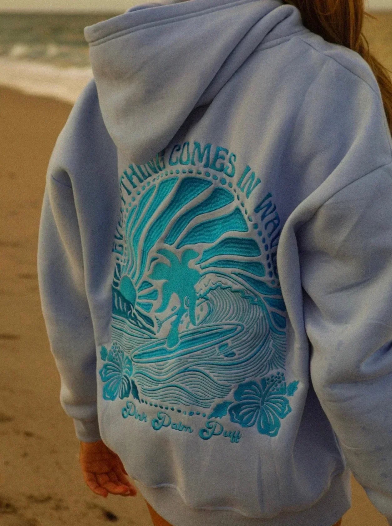 Selene | Women’s hoodie with marine motif and stitched back panel