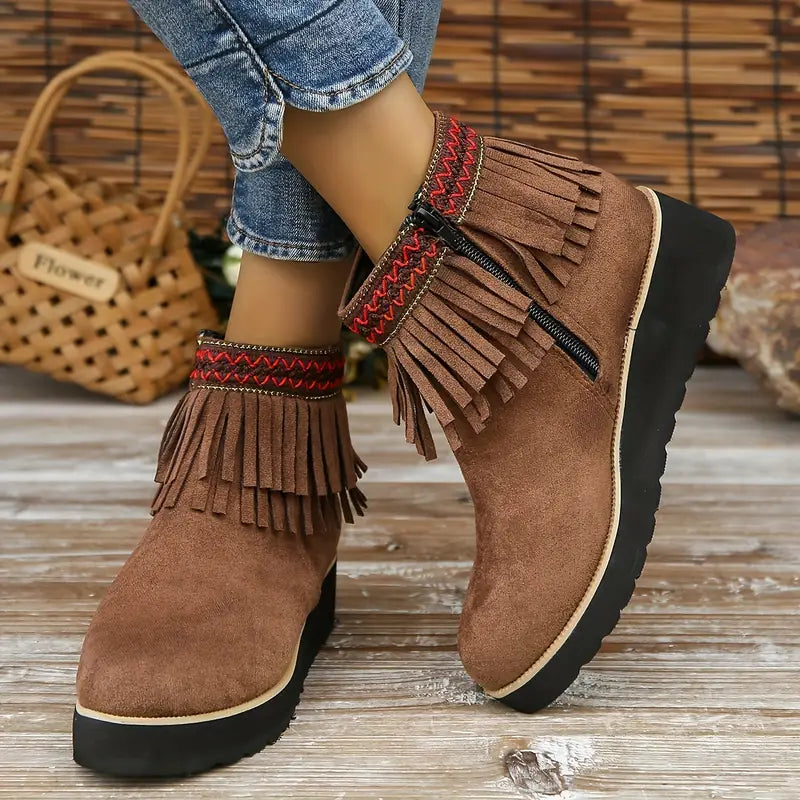 Alix | Square-toe platform boots