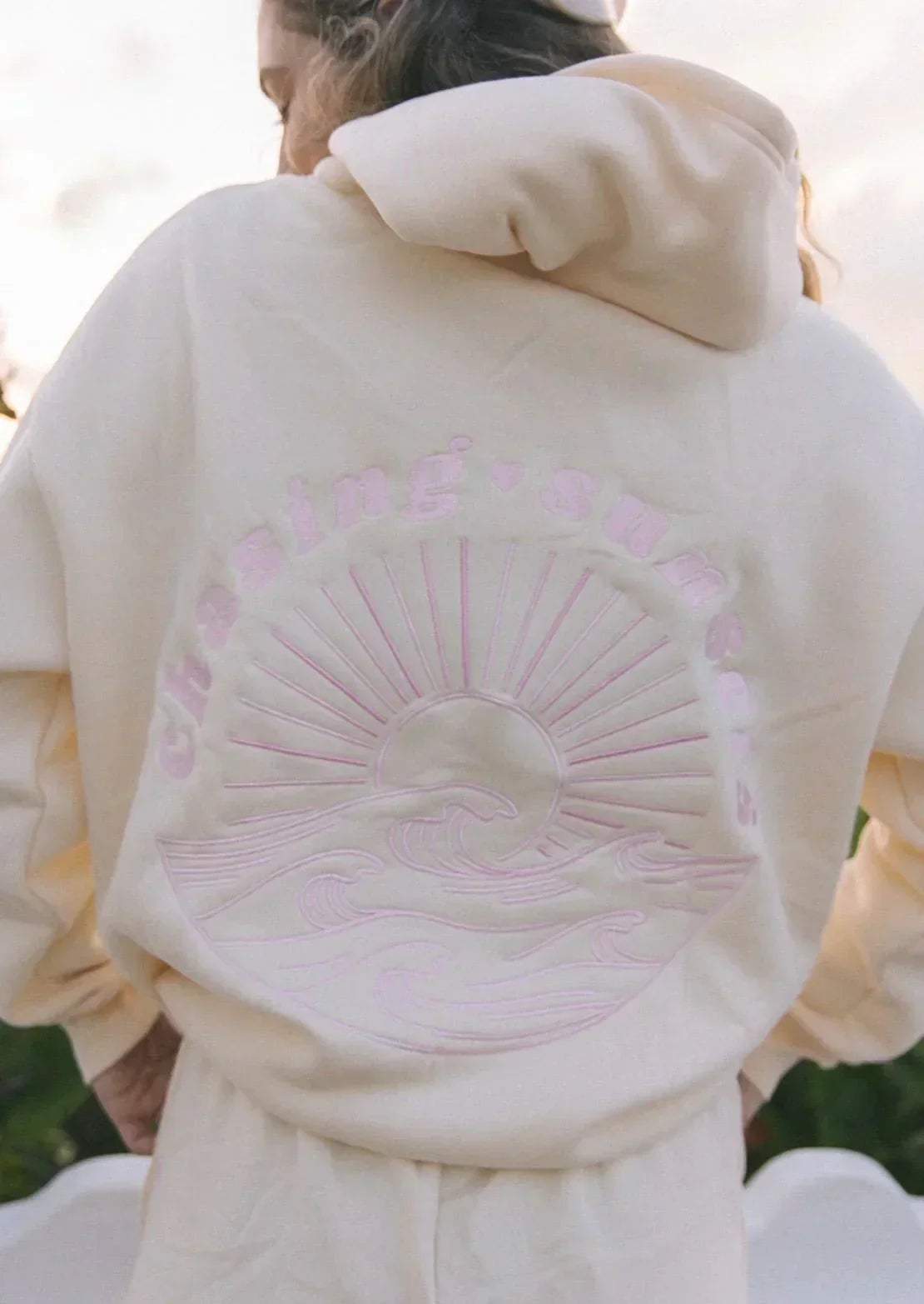 Selene | Women’s hoodie with marine motif and stitched back panel