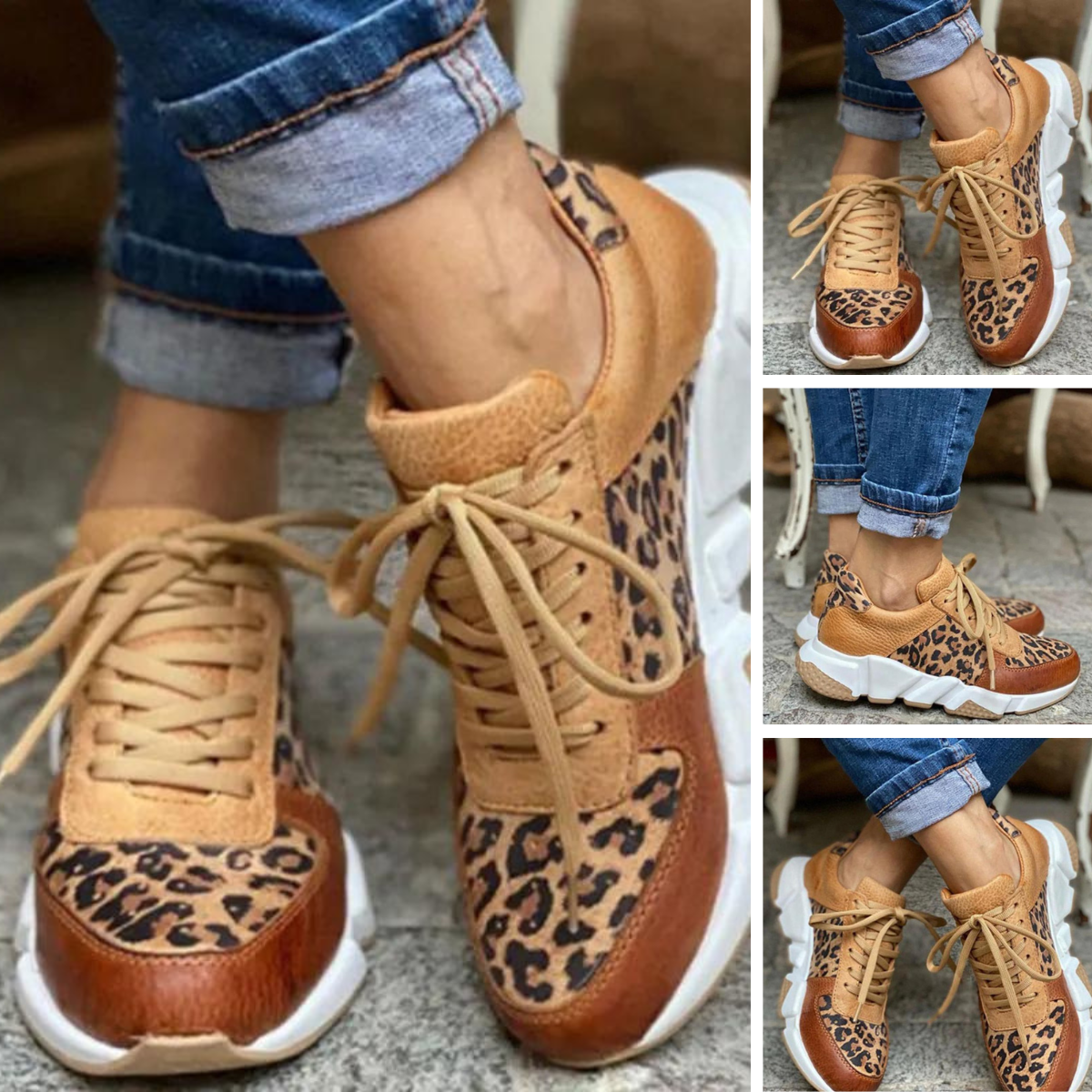 Serene | Fierce leopard print sneakers