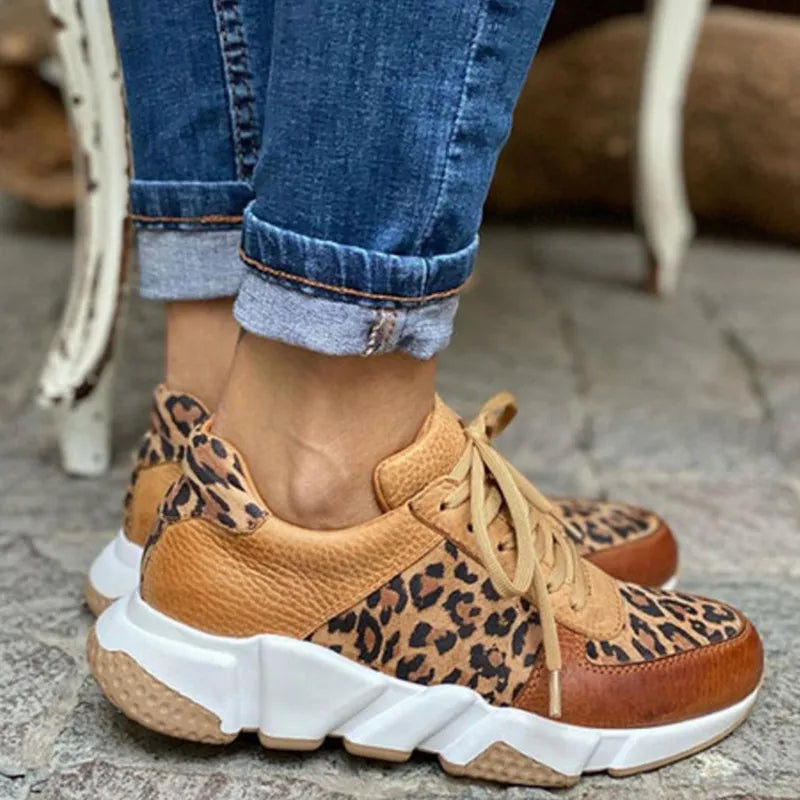 Serene | Fierce leopard print sneakers