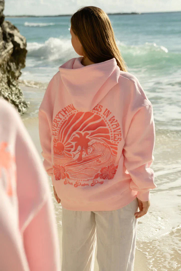 Selene | Women’s hoodie with marine motif and stitched back panel