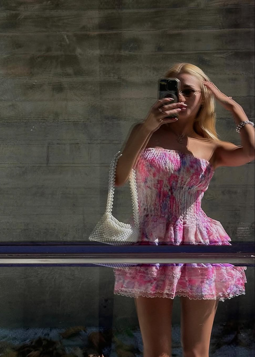 Precy | Women’s strapless floral dress