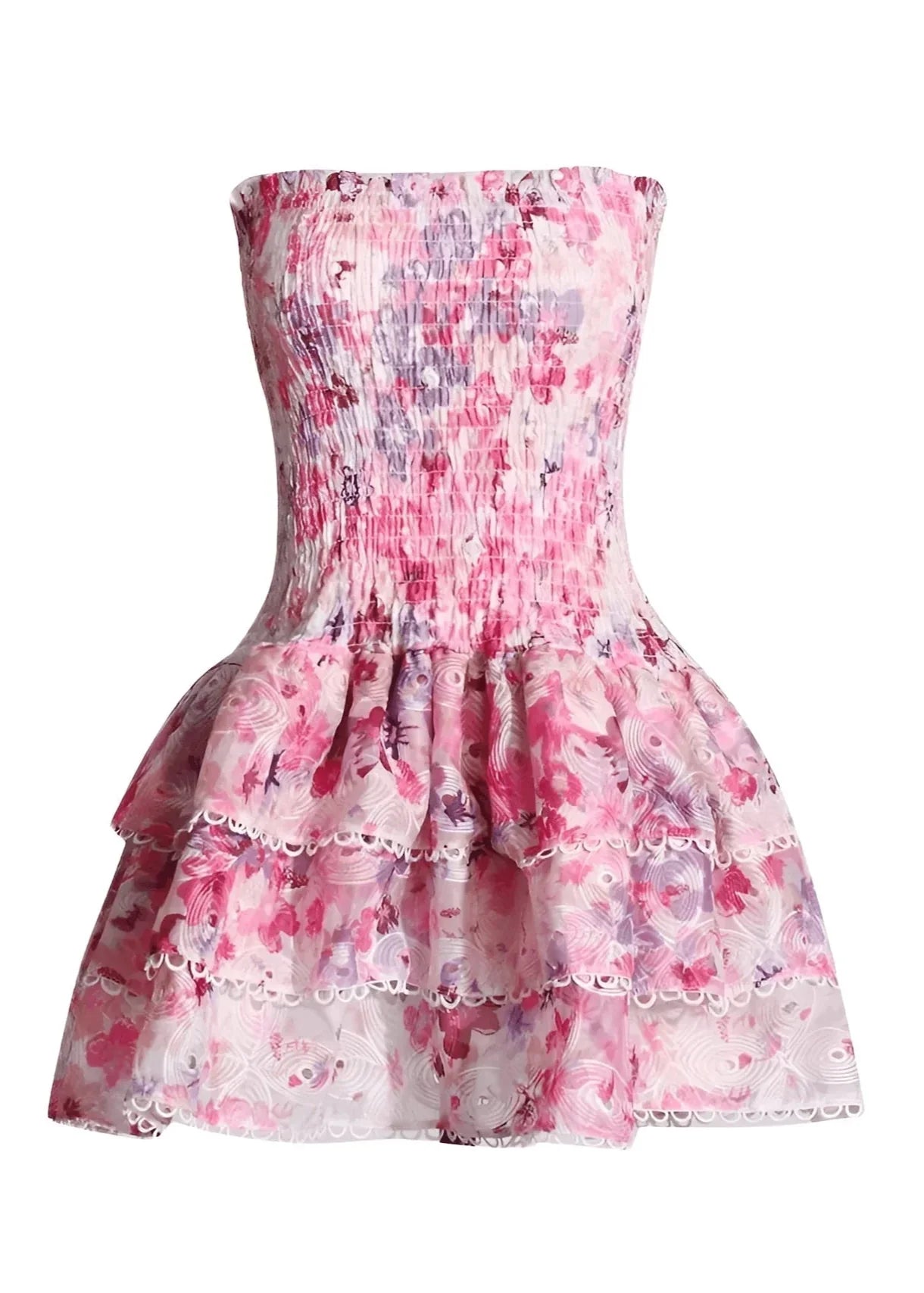 Precy | Women’s strapless floral dress