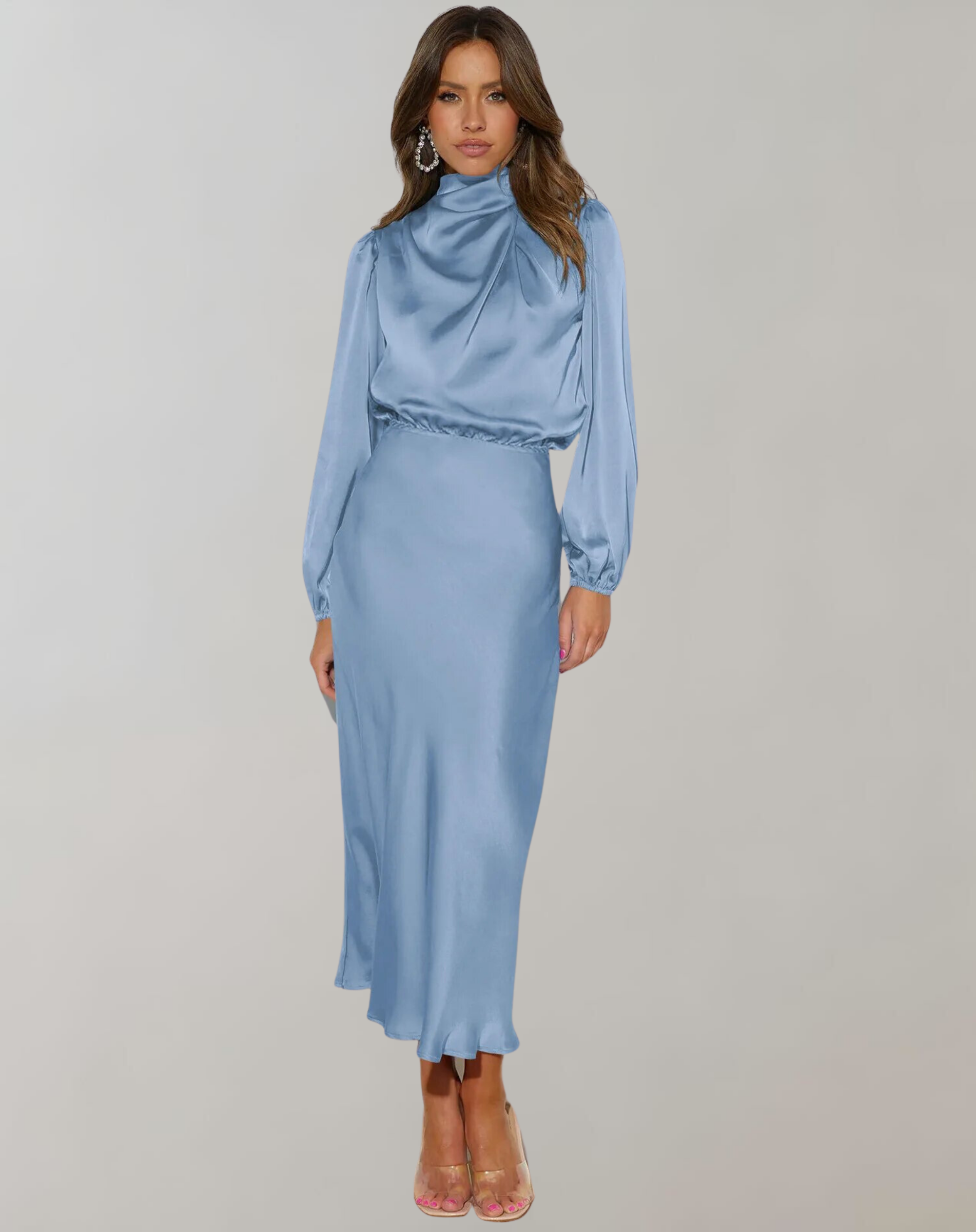 Hazel | Long-sleeved dress with loose silhouette